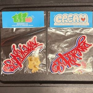 Boogiez Red and Blue Patch Set
